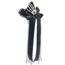 Steampunk Lolita Bowknot Skeleton Hand Mini Top Hat