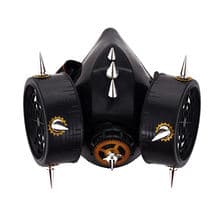Steampunk Gas Mask Retro Clock Gear Spikes