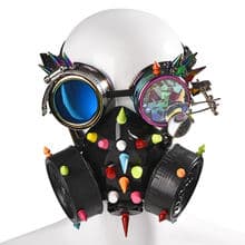 Steampunk Multi colors Spikes Mask Rivets Respirator Gas Mask