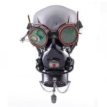 Steampunk Gas Mask Goggles Retro Skull Chain
