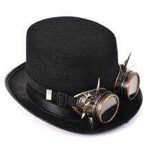 Steampunk Top Hat Retro Spikes Goggles Lolita