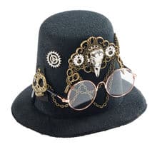 Lolita Steampunk Mini Top Hat Gothic Retro Gears