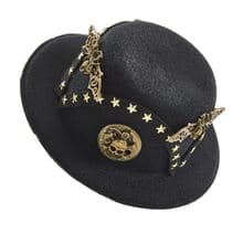 Steampunk Mini Top Hat Victorian Bat Clock Cogs