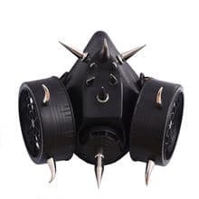 Steampunk Cyber Gas Mask Gothic Spikes Rivets
