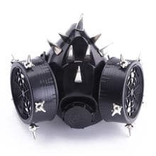 Steampunk Gas Mask Rivets Respirator 2 Canisters 1 Valve