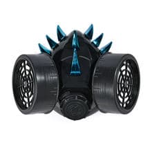 Steampunk Gas Mask Respirator 2 Canisters 1 Valve