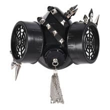 SteamPunk Masquerade Gas Mask Half Face Punk Rivets