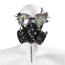 Steampunk Goggles Gas Mask Rivets Stud