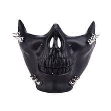 Steampunk Gas Mask Ghost Rivet Skull Half Face