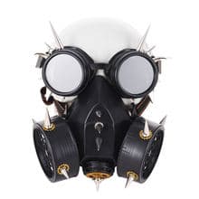 SteamPunk Gas Mask Metal Rivet Respirator Goggles Gear