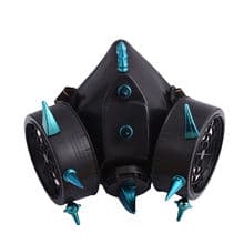 Steampunk Blue Spikes Gas Mask Rivet Gas Respirator