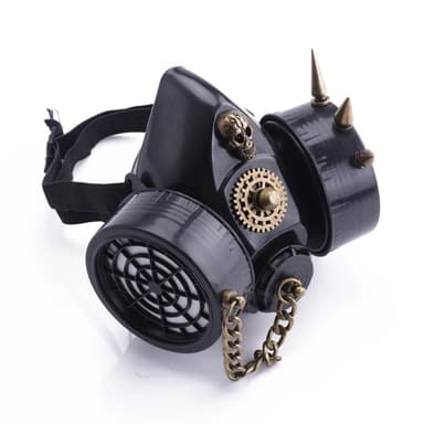 Steampunk Gas Mask Respirator Gothic Skull Gears