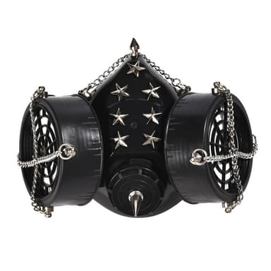 Steampunk Star Studs Gas Mask Respirator Cyber